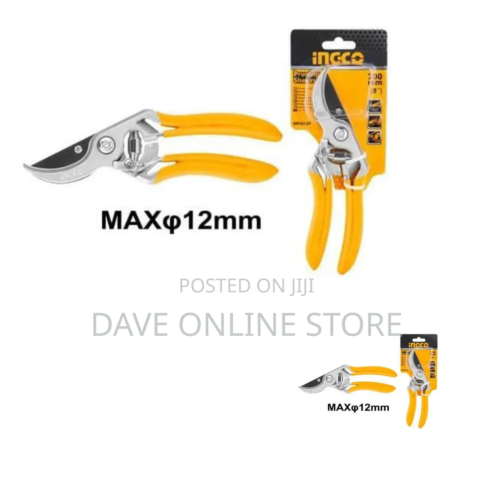 INGCO Pruning Shear - Orange / Black