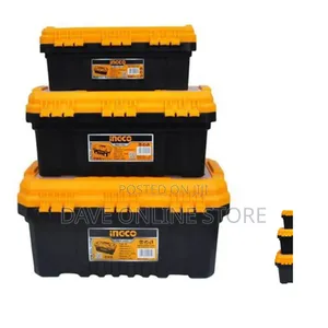 INGCO Pbxk0301 3pcs Plastic Tool Box Set (14,17,20 Inch) -