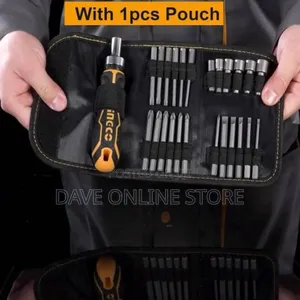 INGCO 26pcs Screwdriver Bits Set, CR-V, With Pouch,
