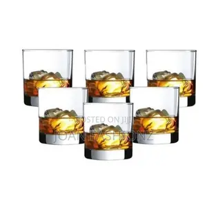 Elegant 6 Pieces Whisky Glasses-Transparent