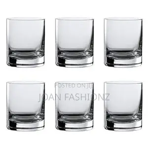 Elegant 6 Pieces Whisky Glasses-Transparent