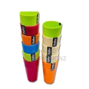 12pieces Melamine Colourful Tumblers-Multi-Colours