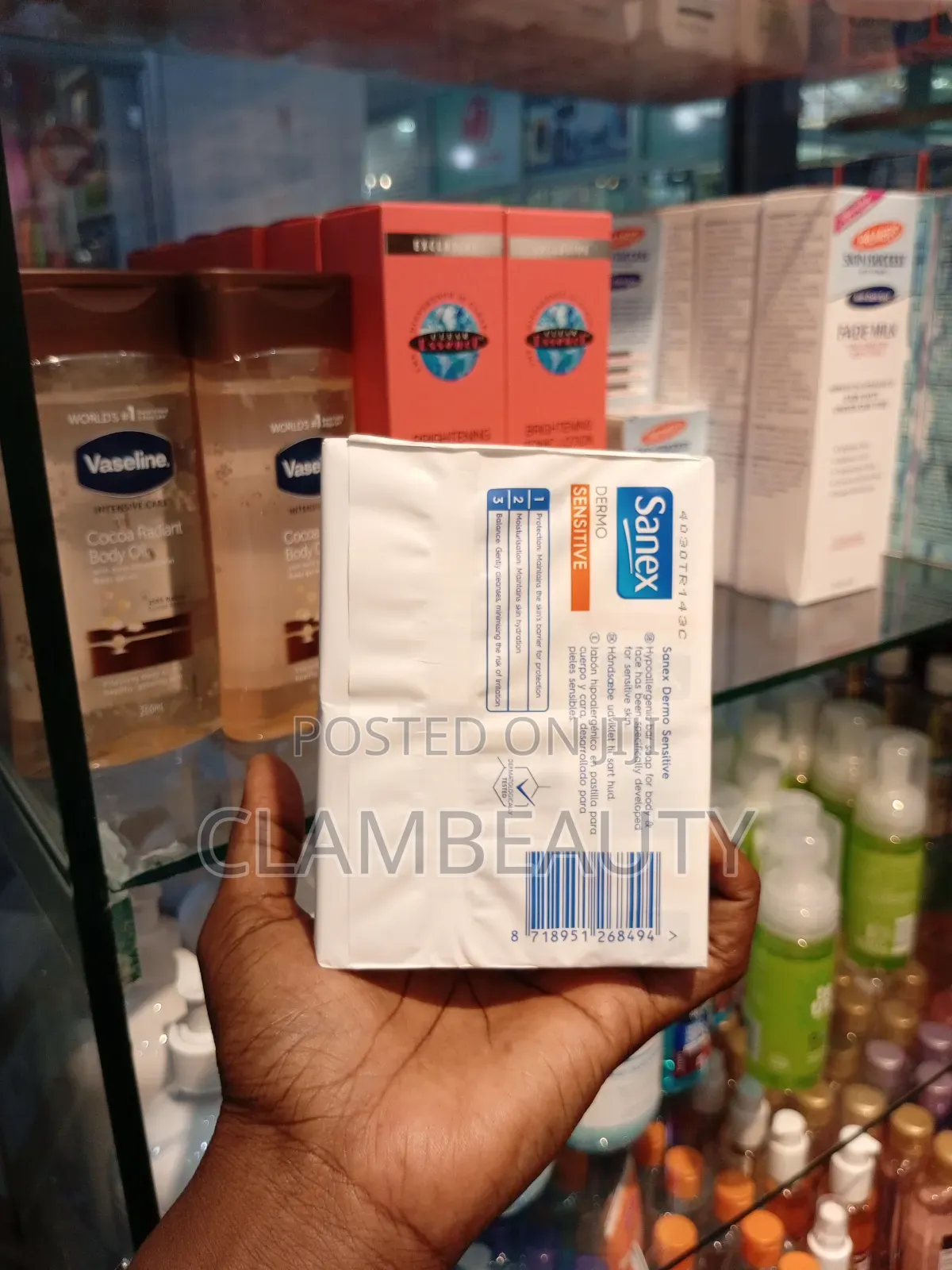 Sanex Dermo Sensitive Hypoallergenic Bar Soap Bathing