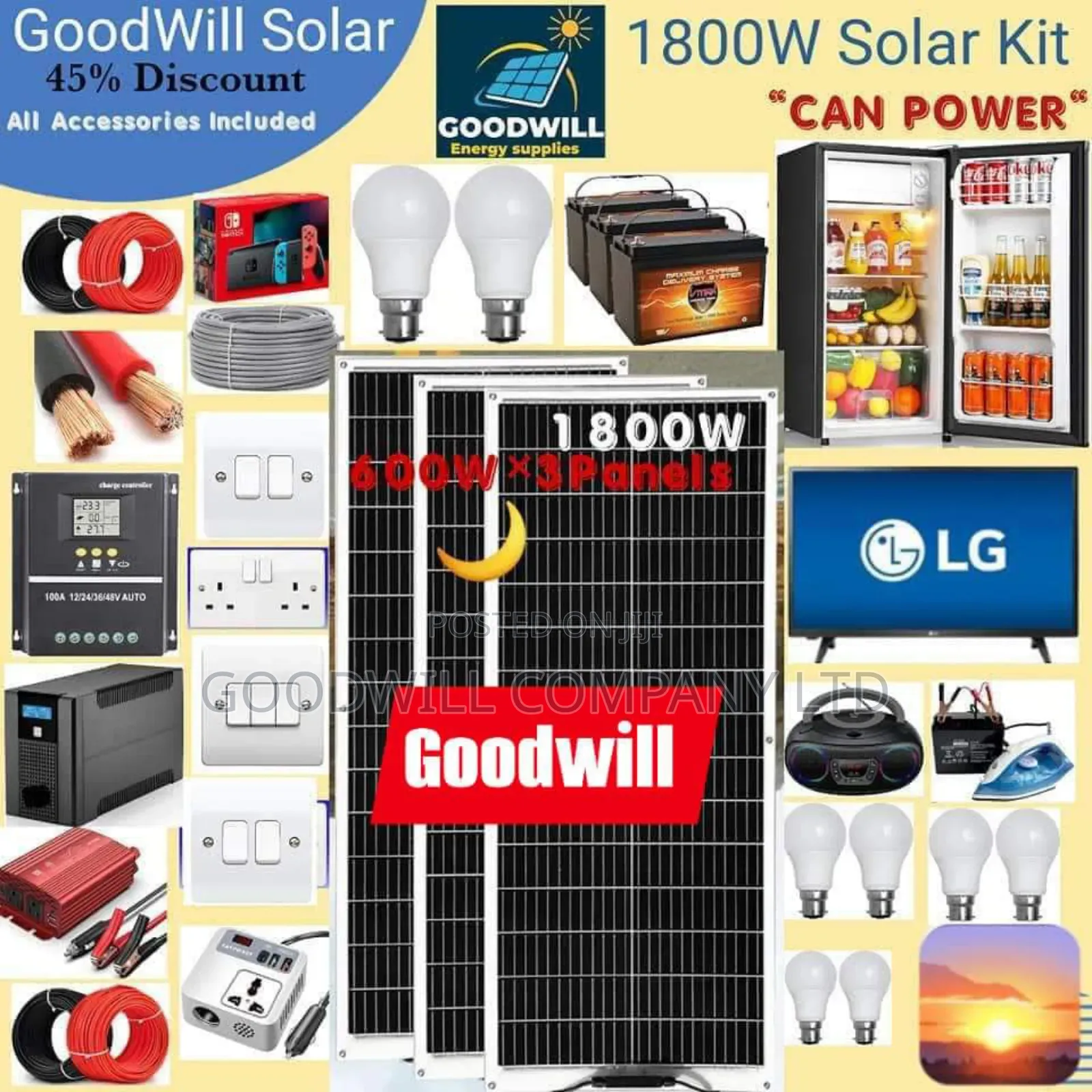 1800w Solar Kit German Lininum Newest Module
