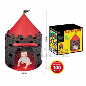 Kids Play Castle Tent With 100 Balls