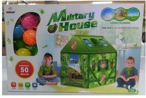 Military House Play Kids Play Tent 50 Balls