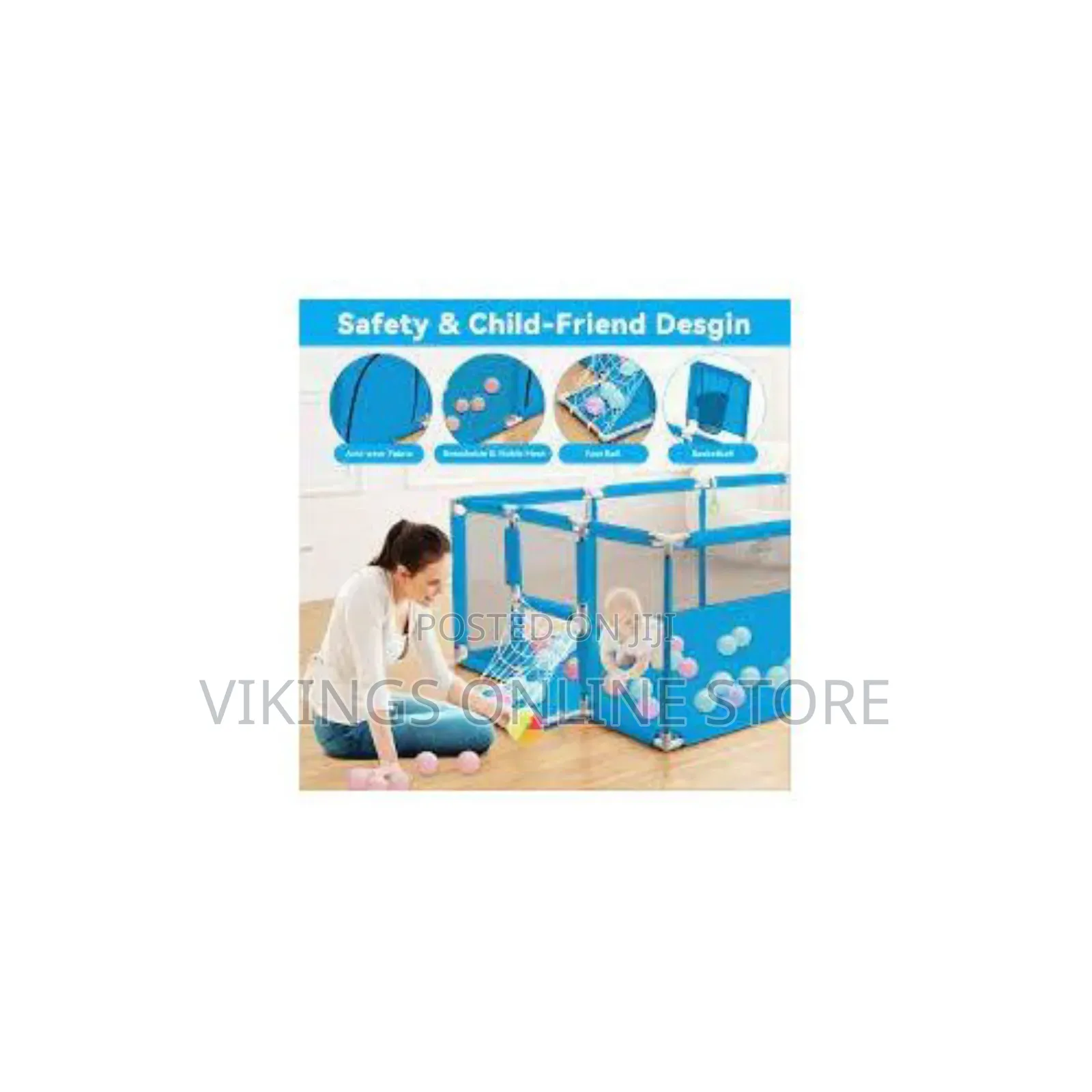 7 1inch Portable Extra Large Kid Baby Ball Pit-Playpen