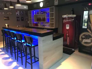 Modern Bar Counter With Strip Lights Call