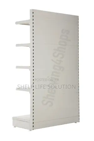 Wall Shelving 1.8m High With 400mm Base Shelf and 4 X 350mm