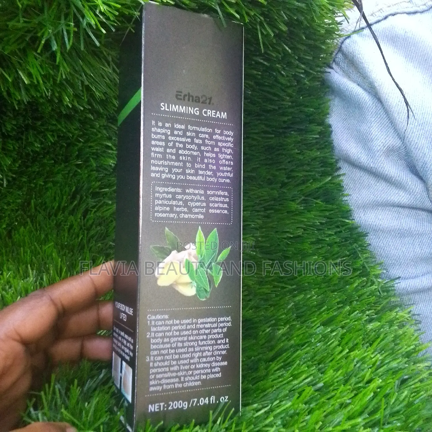 Slimming Cream. Green Tea Extract