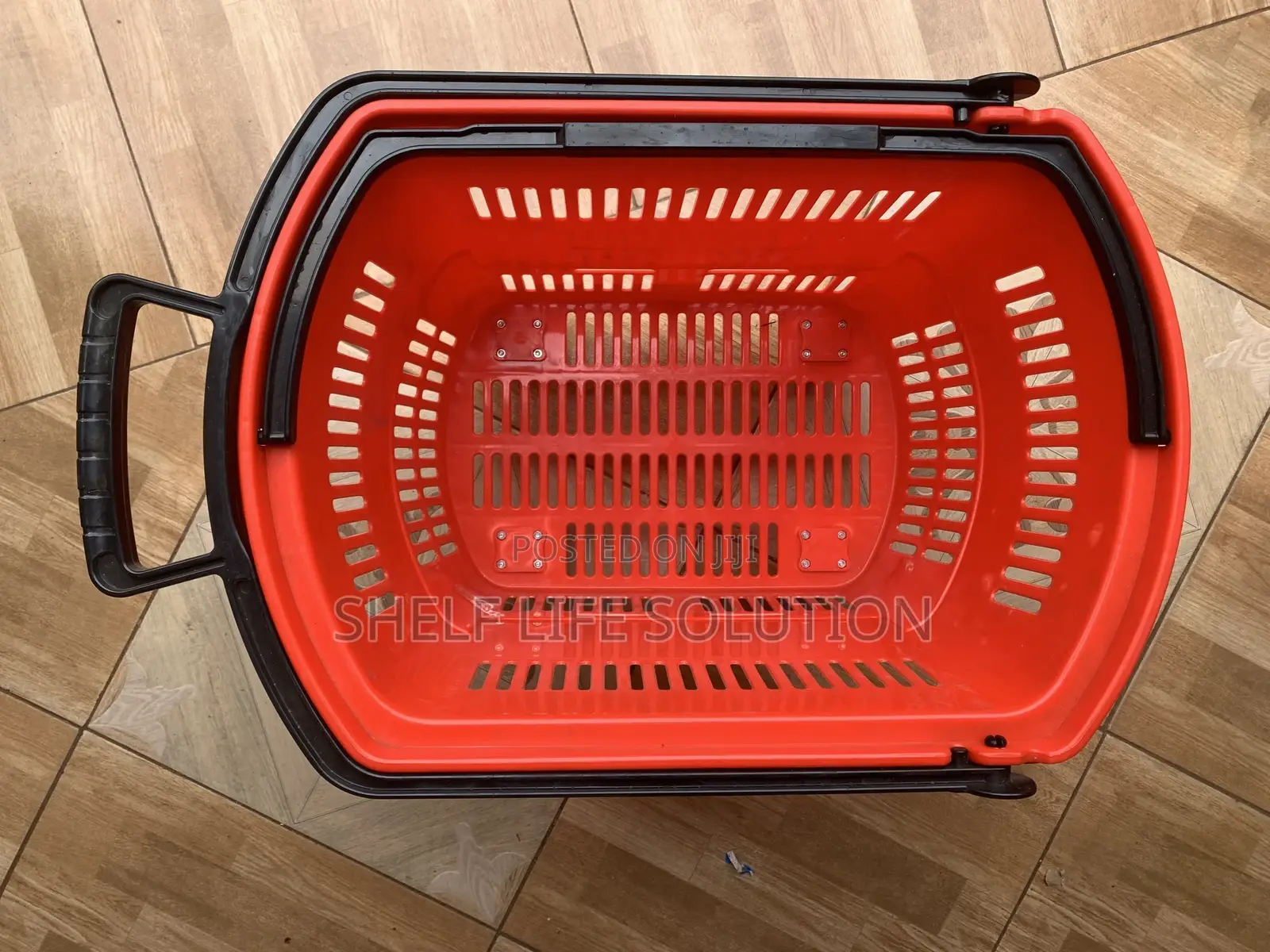 Supermarket Shopping Basket With Wheels