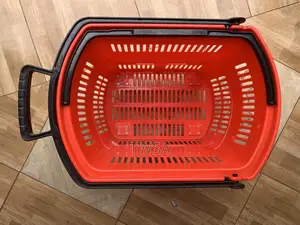 Supermarket Shopping Basket With Wheels
