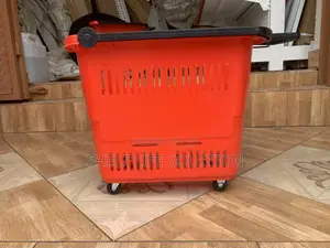 Supermarket Shopping Basket With Wheels