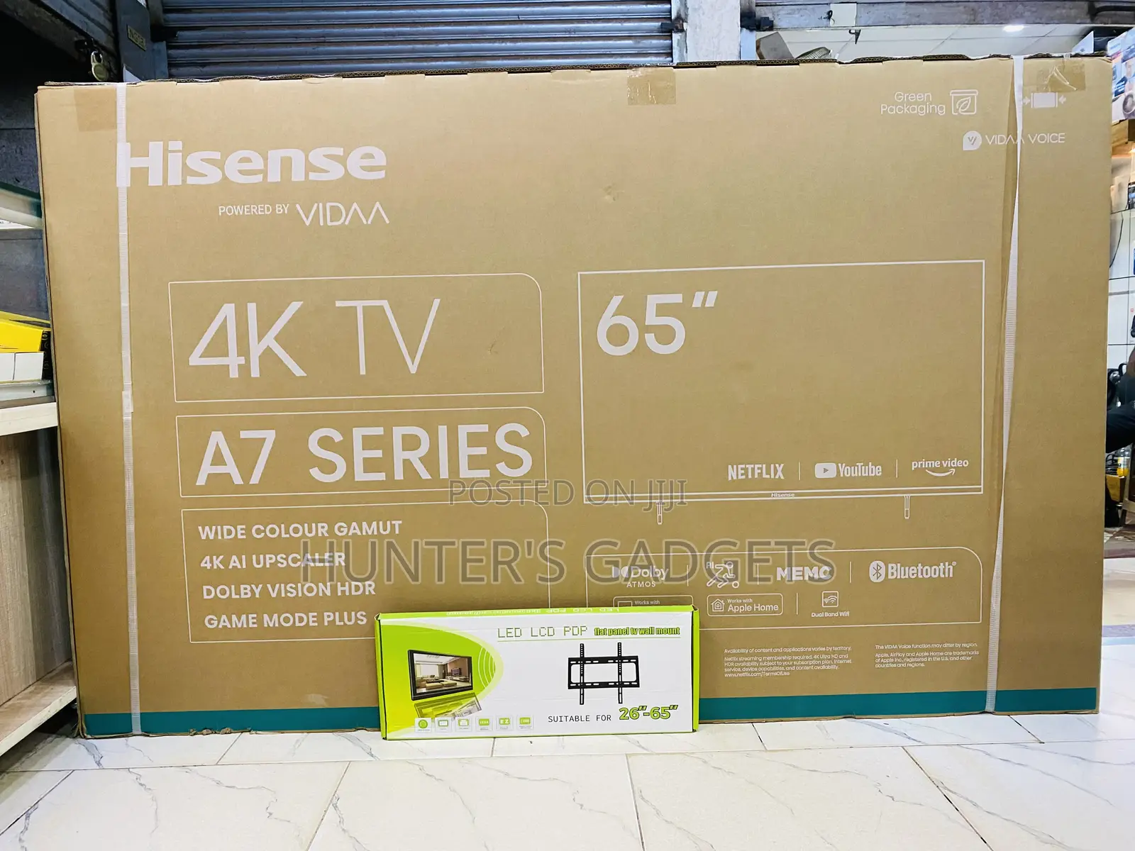 65’ Hisense A7 Series Smart Tv With Free Wall Mount New 2024