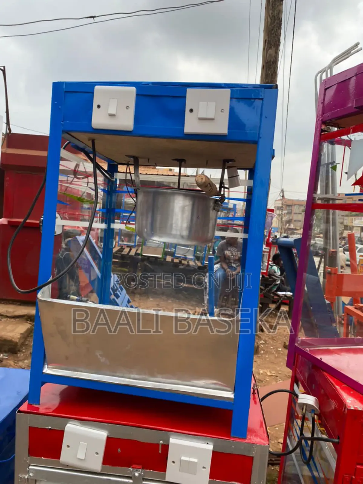 Popcorn Machine/Blue/Warranty Given