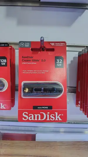 Sandisk Cruser Glide 32gb Usb 3.0 Flash Drive, Black