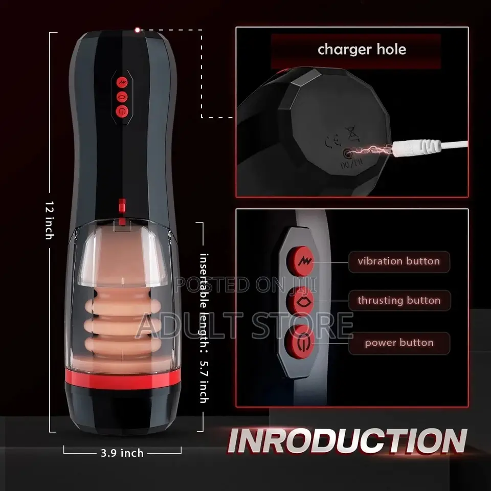 Telescopic Vibrating Electric Artificial Vagina, Pussy Dildo