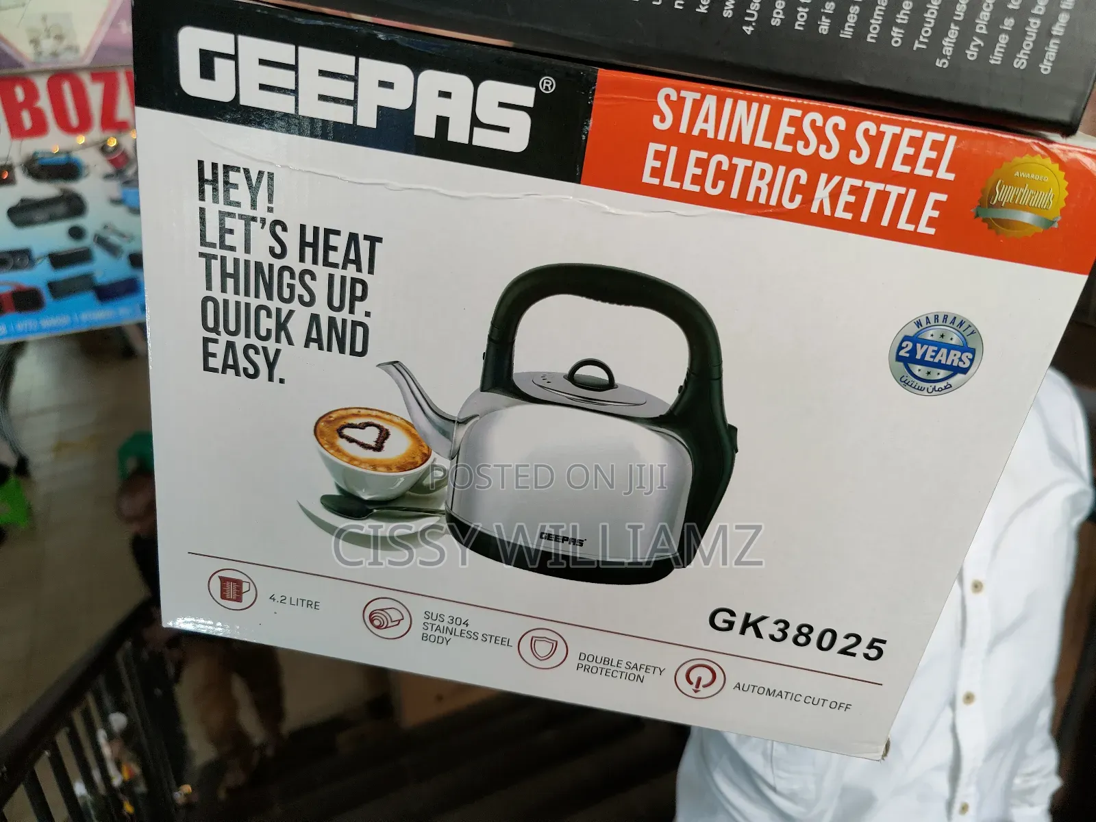Geepas Cordless Electric Kettle/4.2l Geepas Electric Kettle