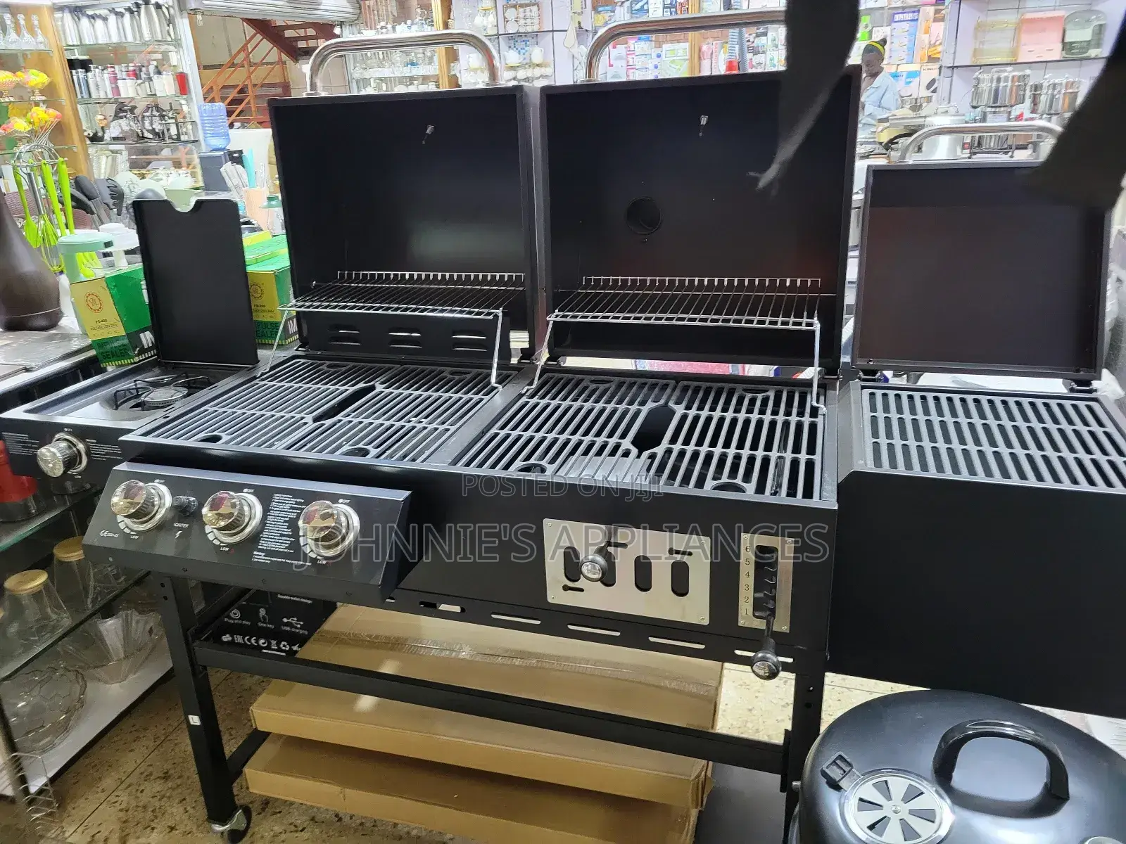 Multifunctional Commercial Barbecue Both Gas and Charcoal