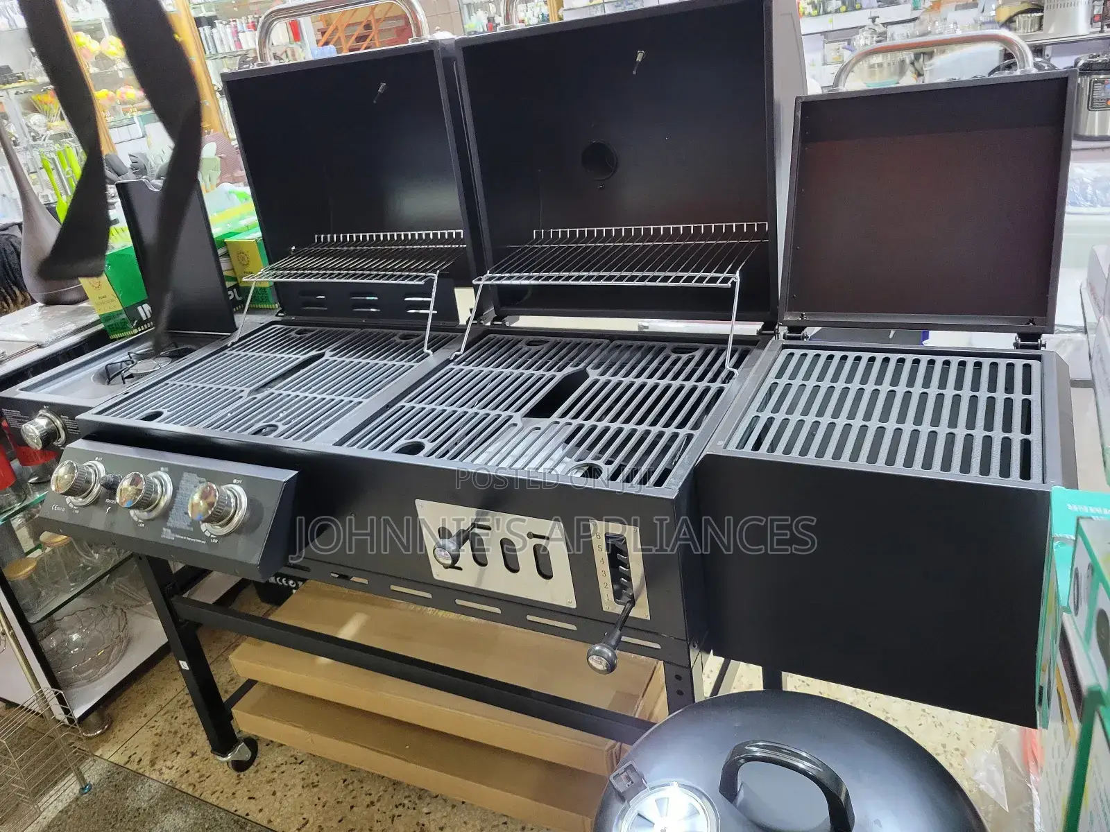Multifunctional Commercial Barbecue Both Gas and Charcoal