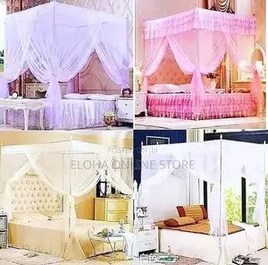 Mosquito Net With Metallic Four Stands