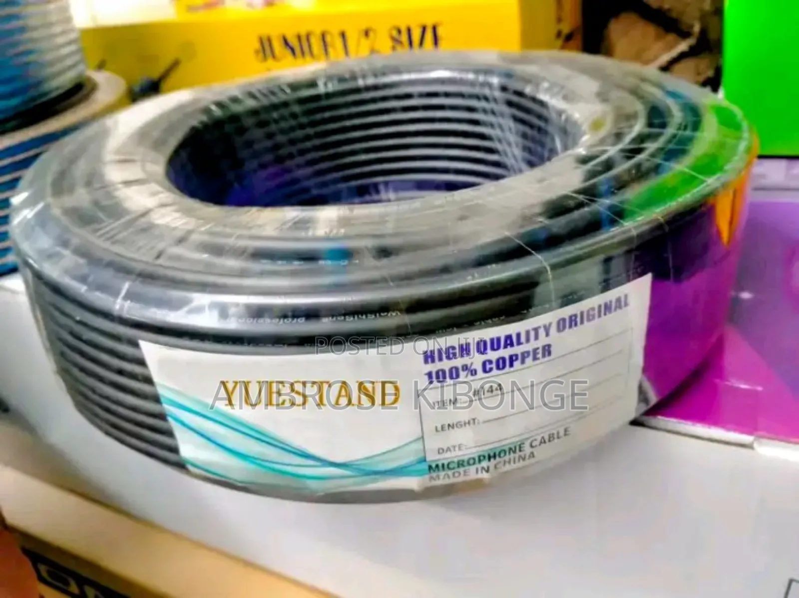 Original 100% Copper Roll Wire 100yards Microphone Cables.