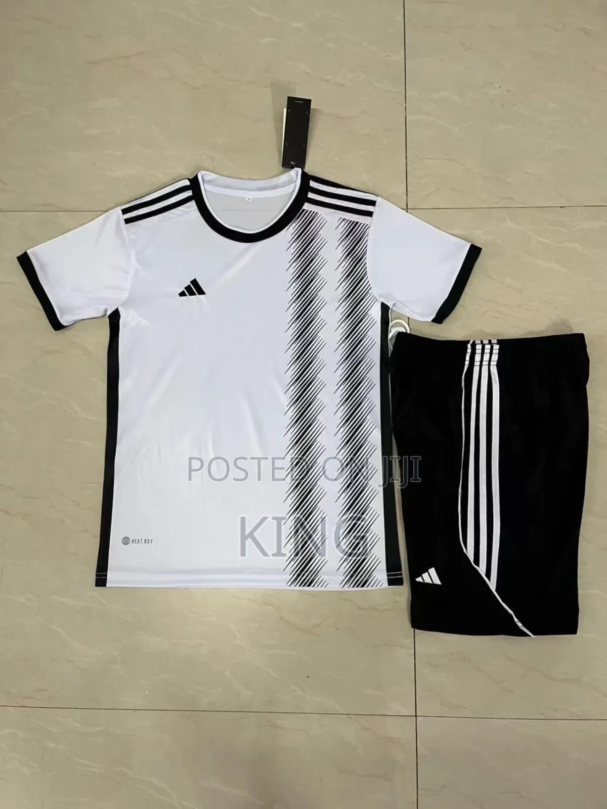 Adidas Football Kit. Black and White