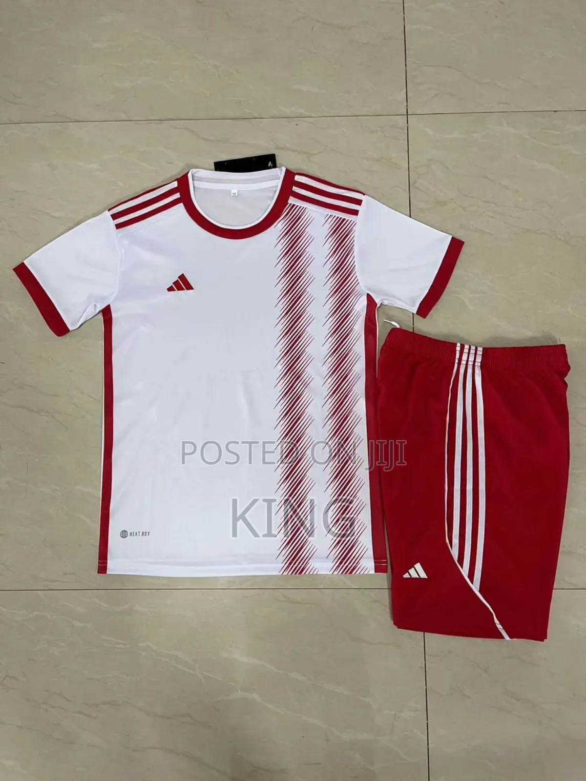 Adidas Football Kit. White -Red