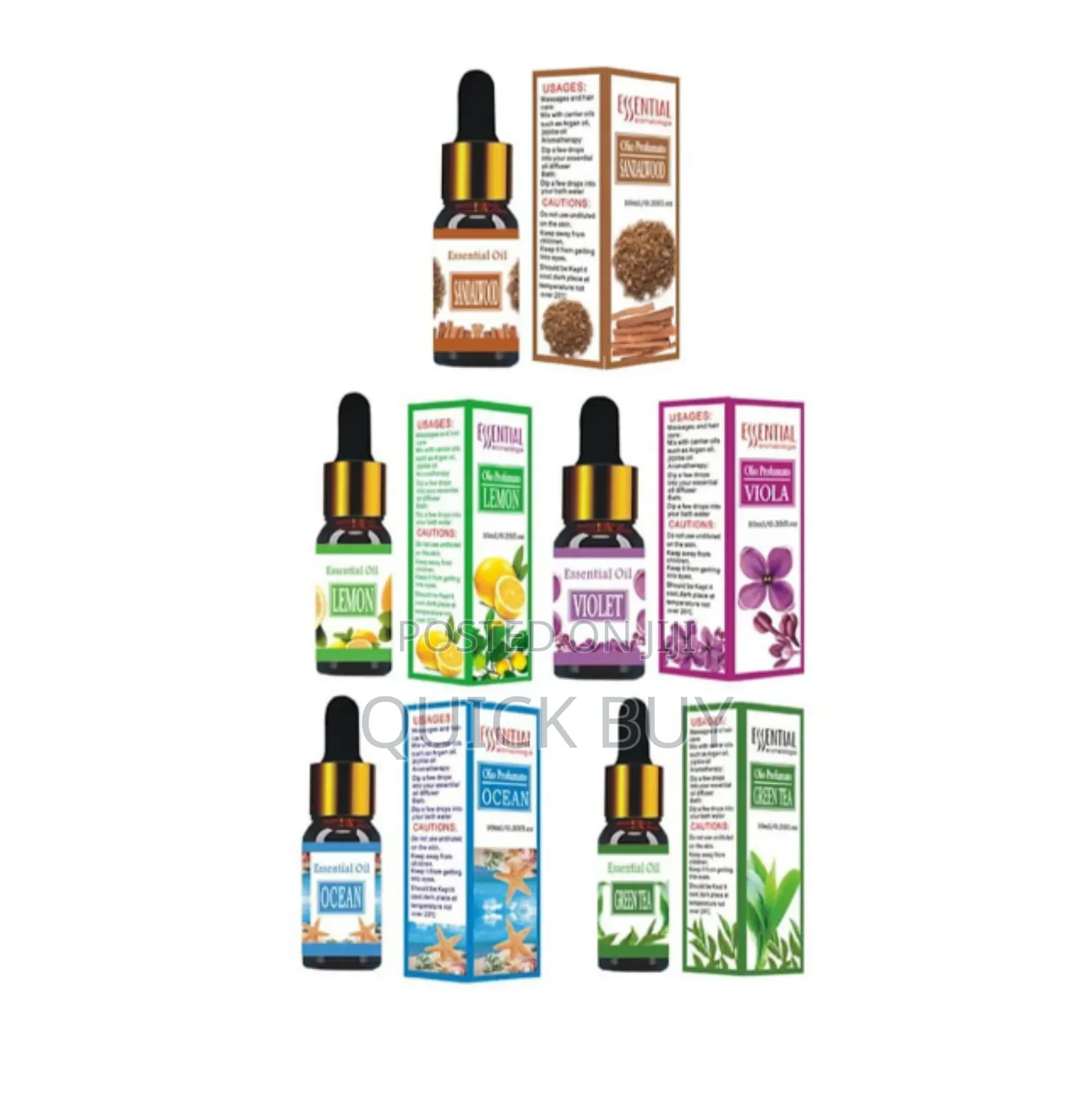 Elegant 100%Pure Natural Aromatherapy Essential Oils 1pc at 