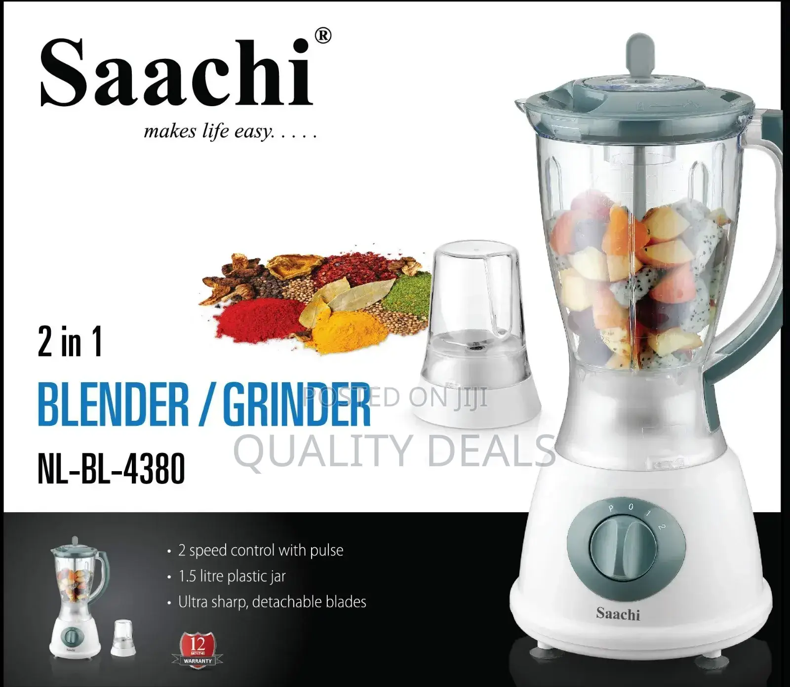 Saachi 2in1 Blender / Grinder