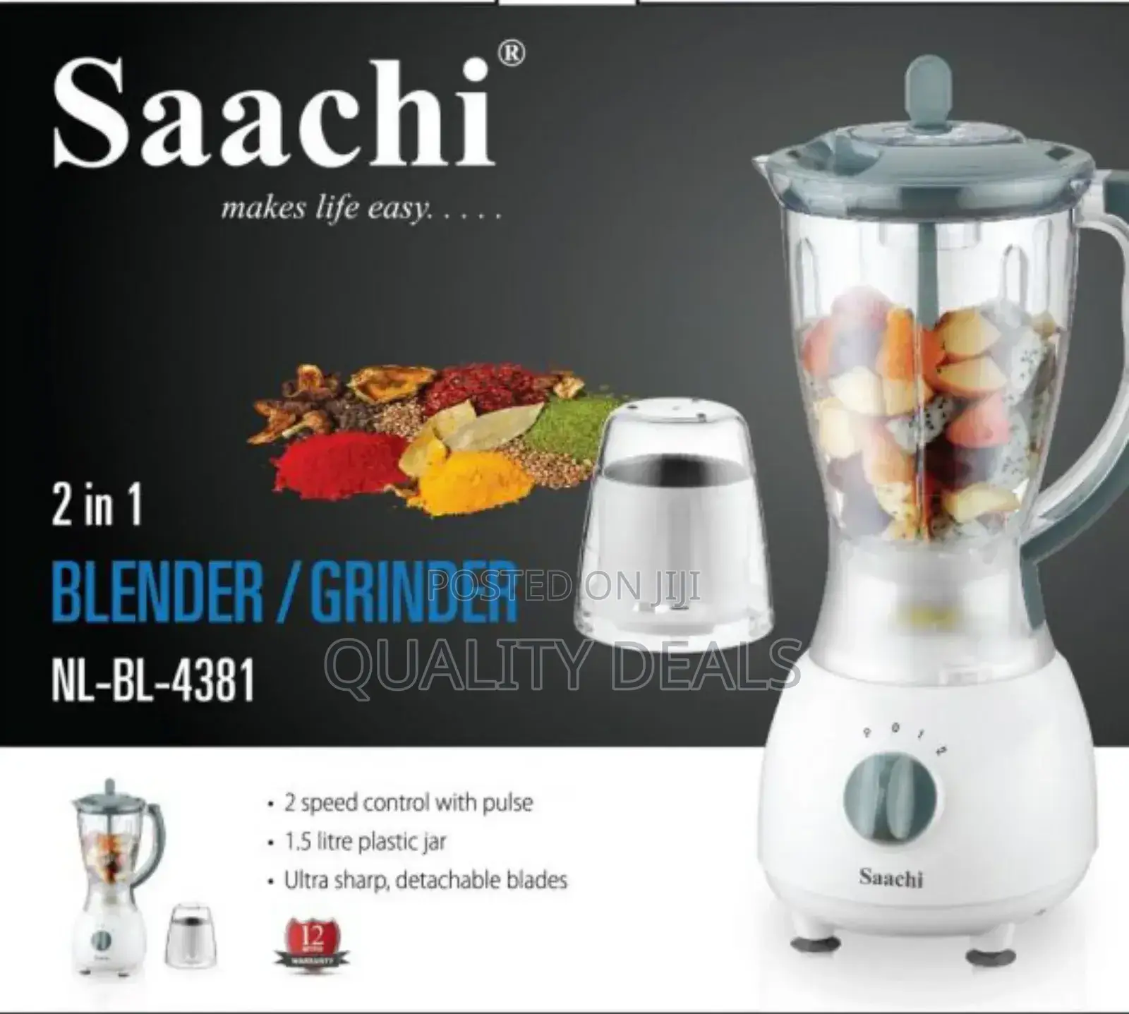 Saachi 2in1 Blender / Grinder