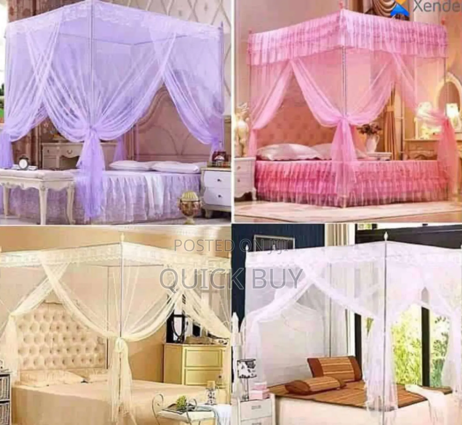 Extra Protection Quality 4 Stand Mosquito Net