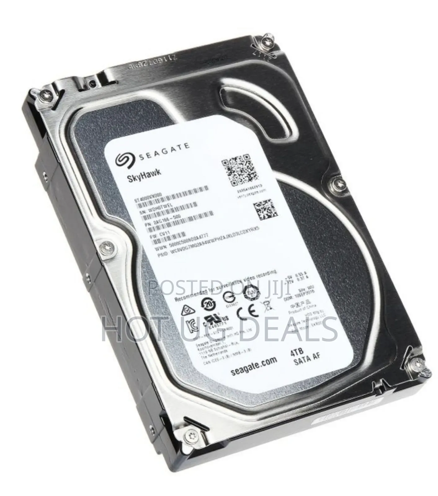 Seagate 4TB SATA Hard Drive Surveillance - Silver