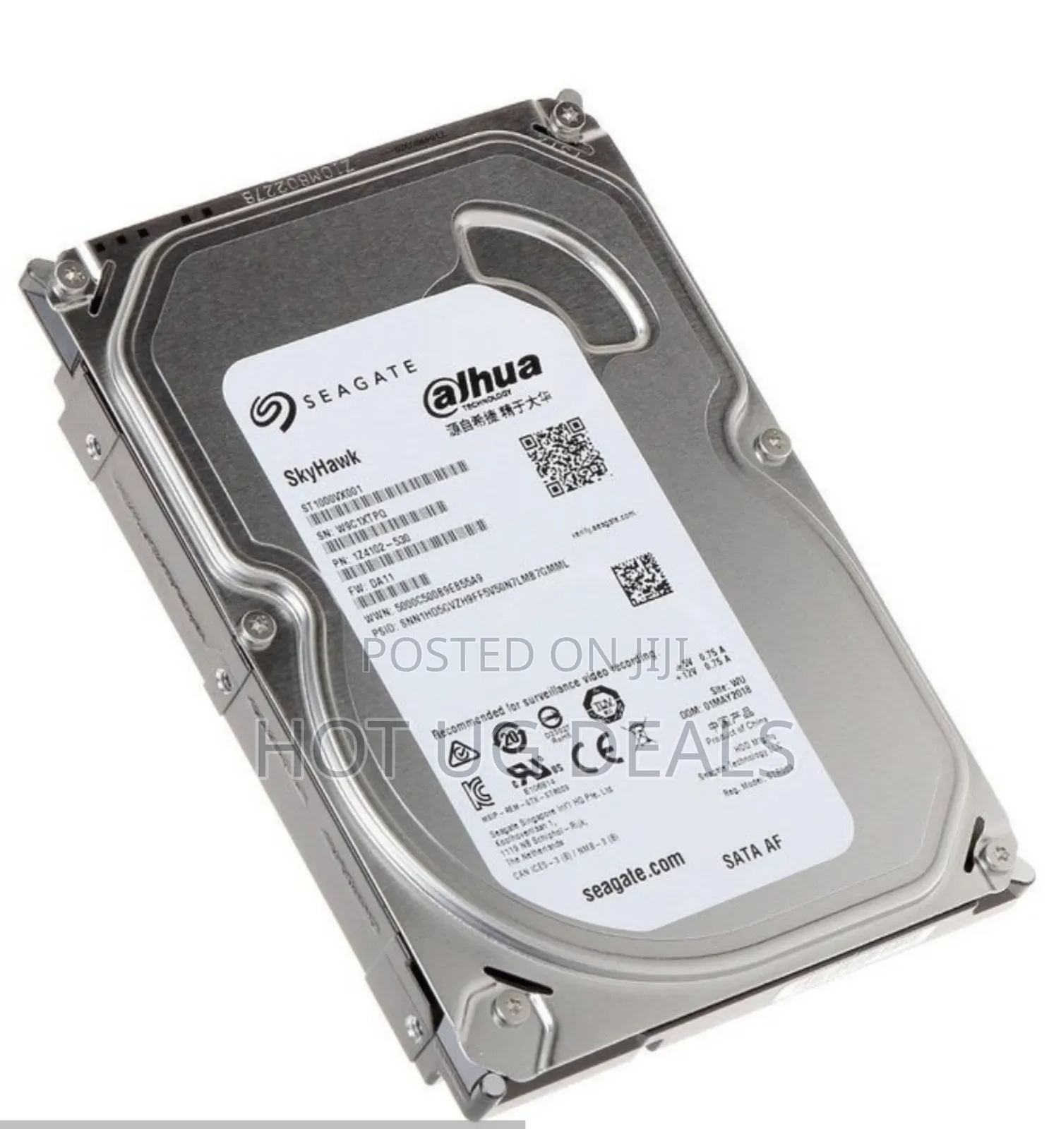 Seagate 4TB SATA Hard Drive Surveillance - Silver