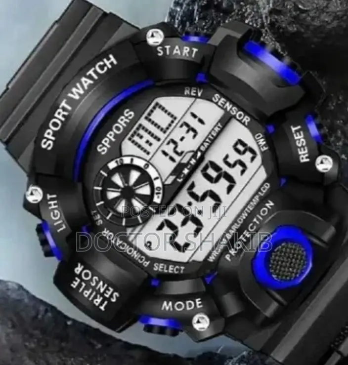 Outdoor Electronic Large Dial Multifunctional Watch