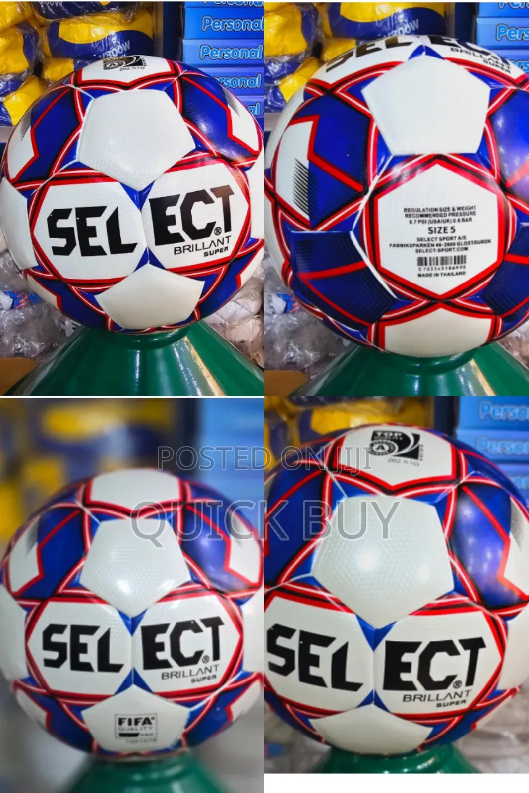 Original Quality Select Size 5 Brilliant Super Soccer Ball