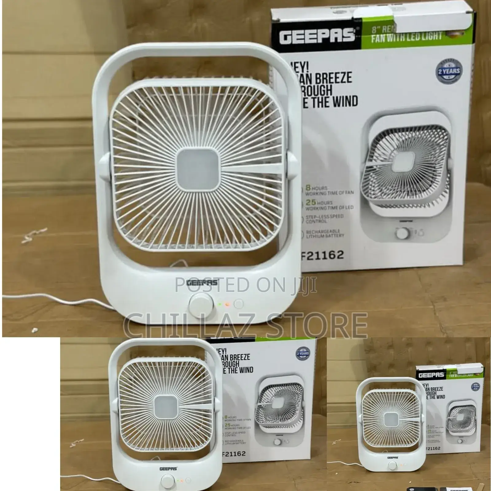 Rechargeable Portable Geepas Fan