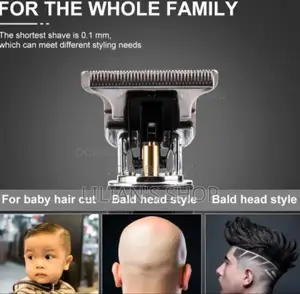 Rechargeable Metal Simple Style Hair Clipper Black Gold