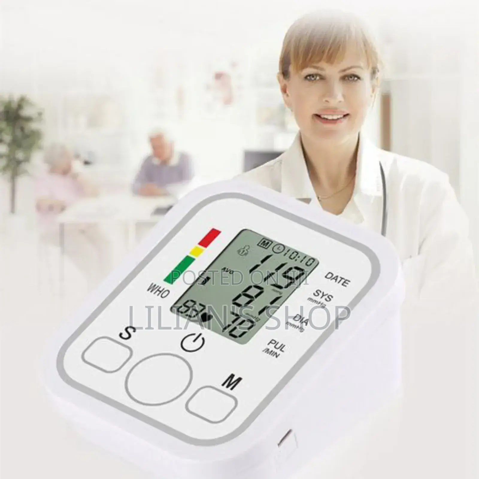 Rm Blood Pressure Monitor Metre LCD Digital Display