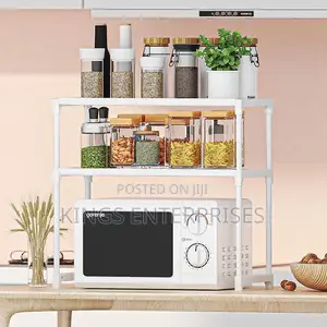 Metallic Microwave Stand