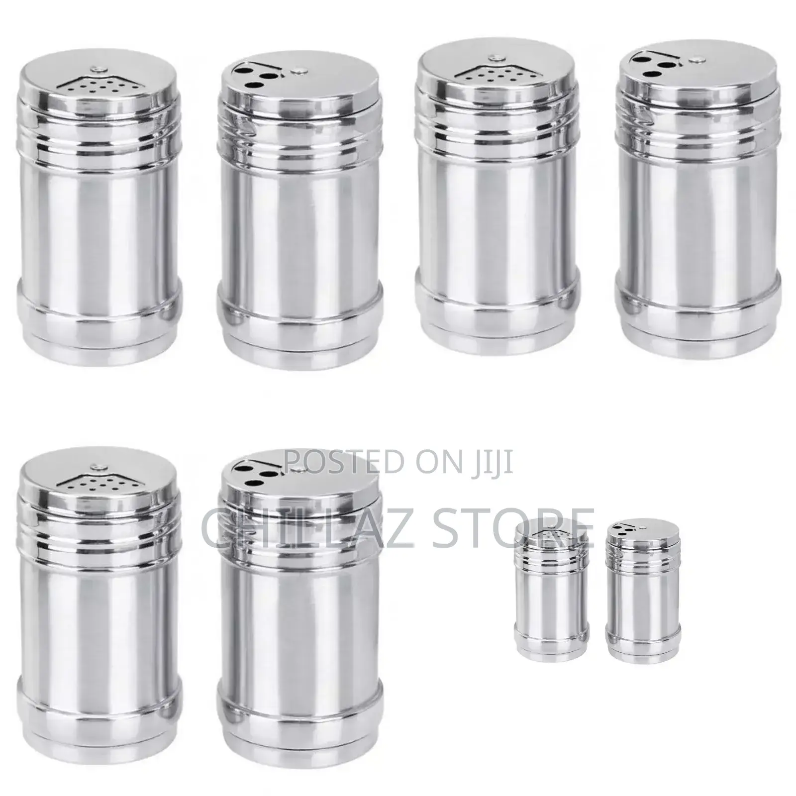 Stainless Double Salt Pepper Shakers Bottle
