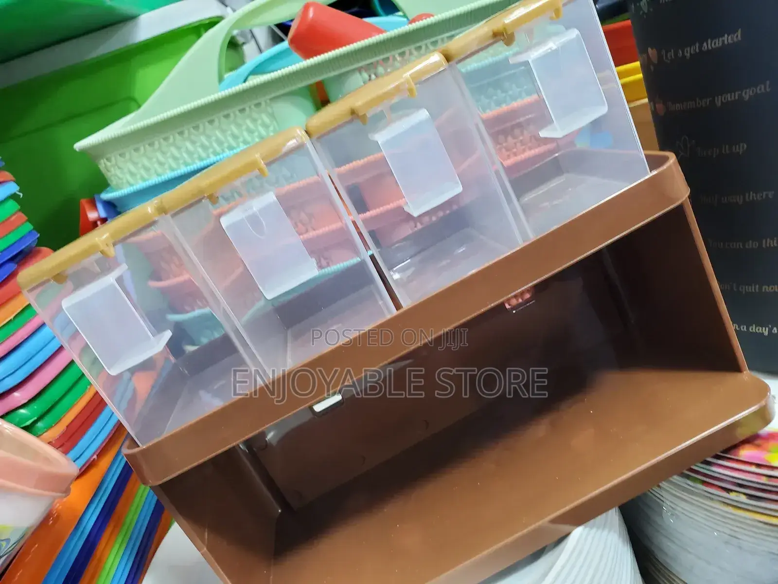 Plastic Storage Spice Rack Set