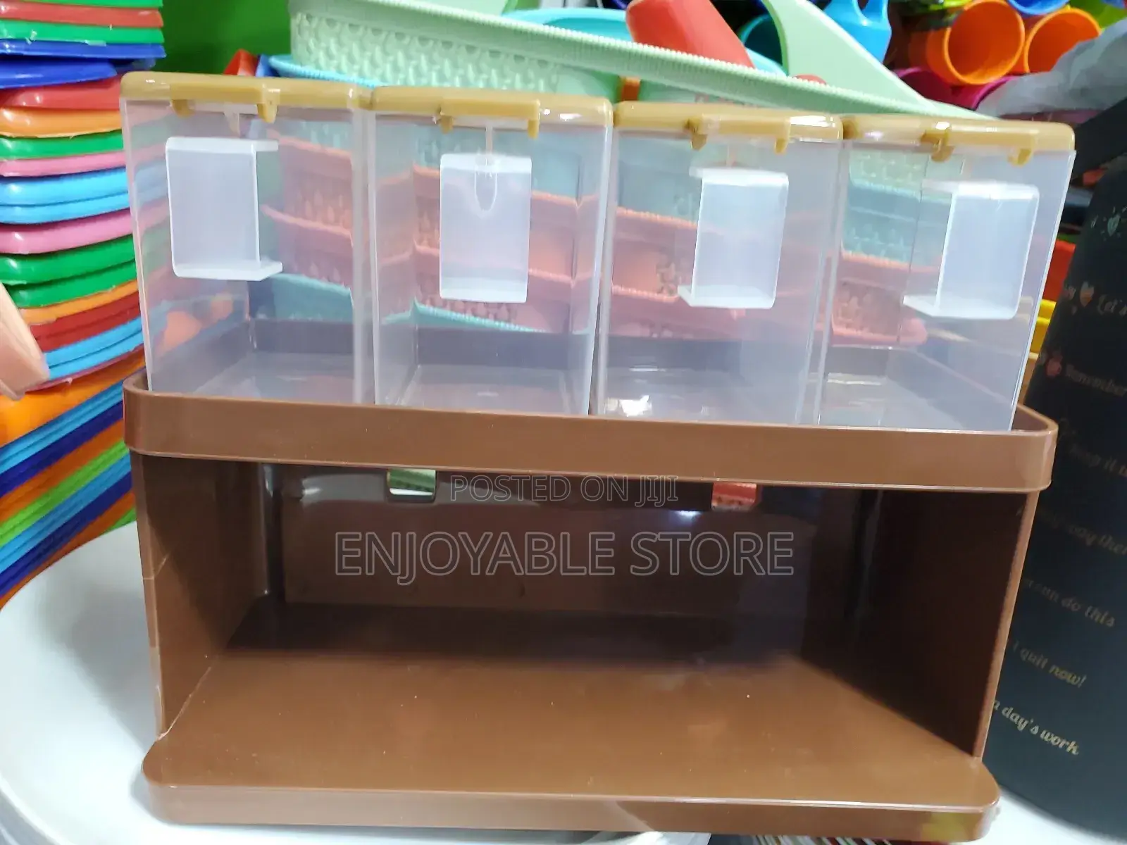 Plastic Storage Spice Rack Set