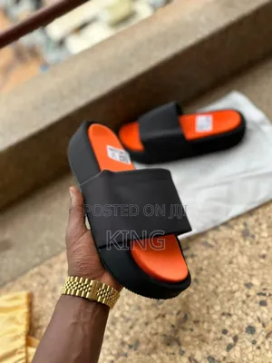 Adidas Y-3 Yohji Yamamoto Comfylette Puff Slide Black Orange