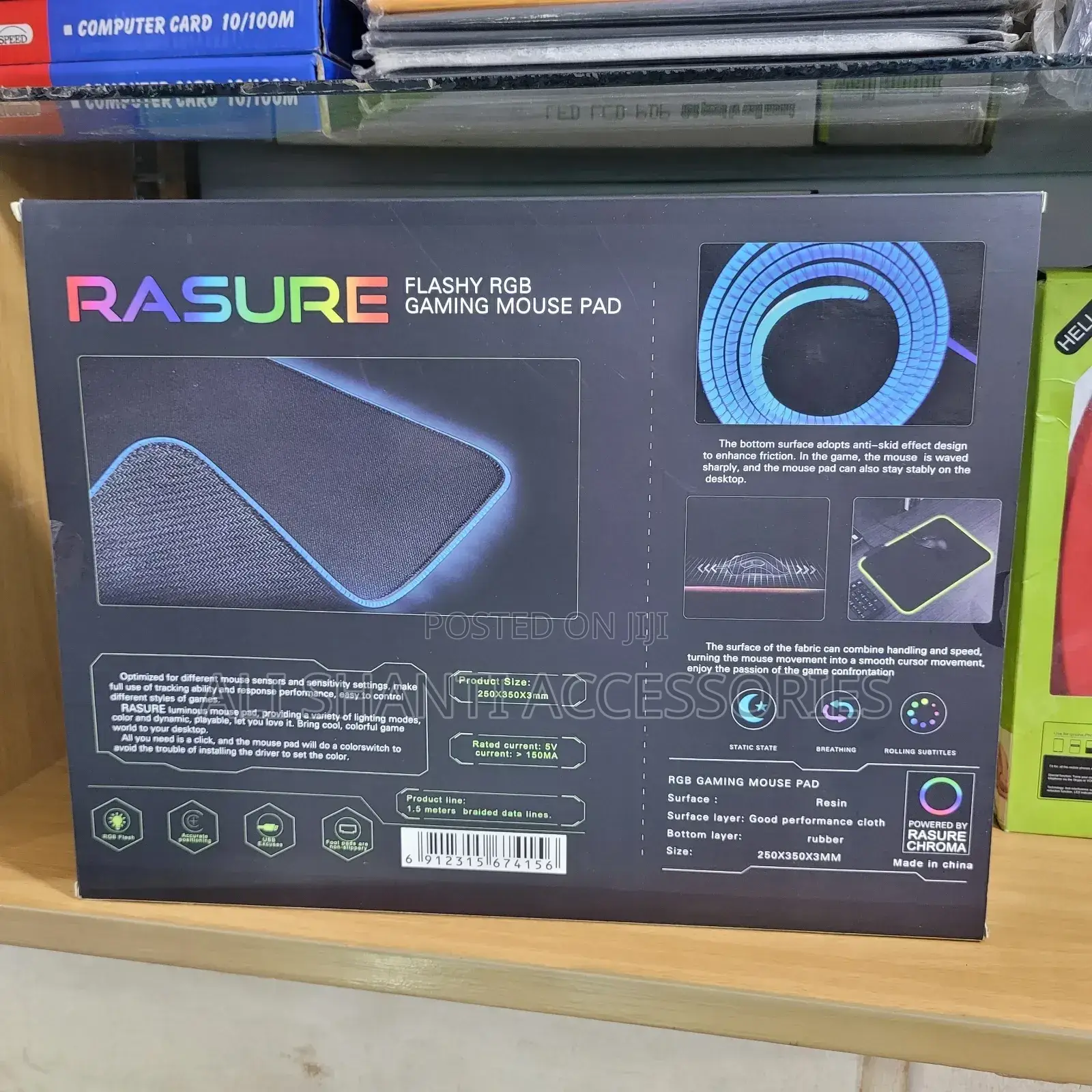 LED Light Mouse Pad Soft and Smooth RBG LED Mouse Mat