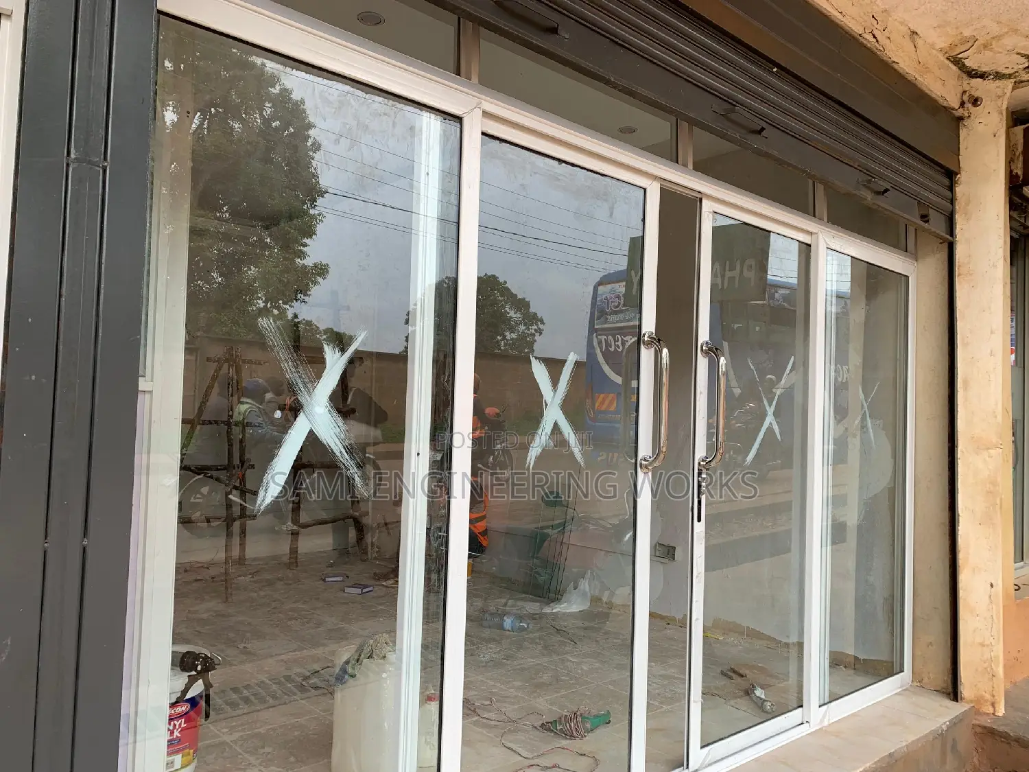 Aluminum Shopfront Slidding 4 Shuttled Door
