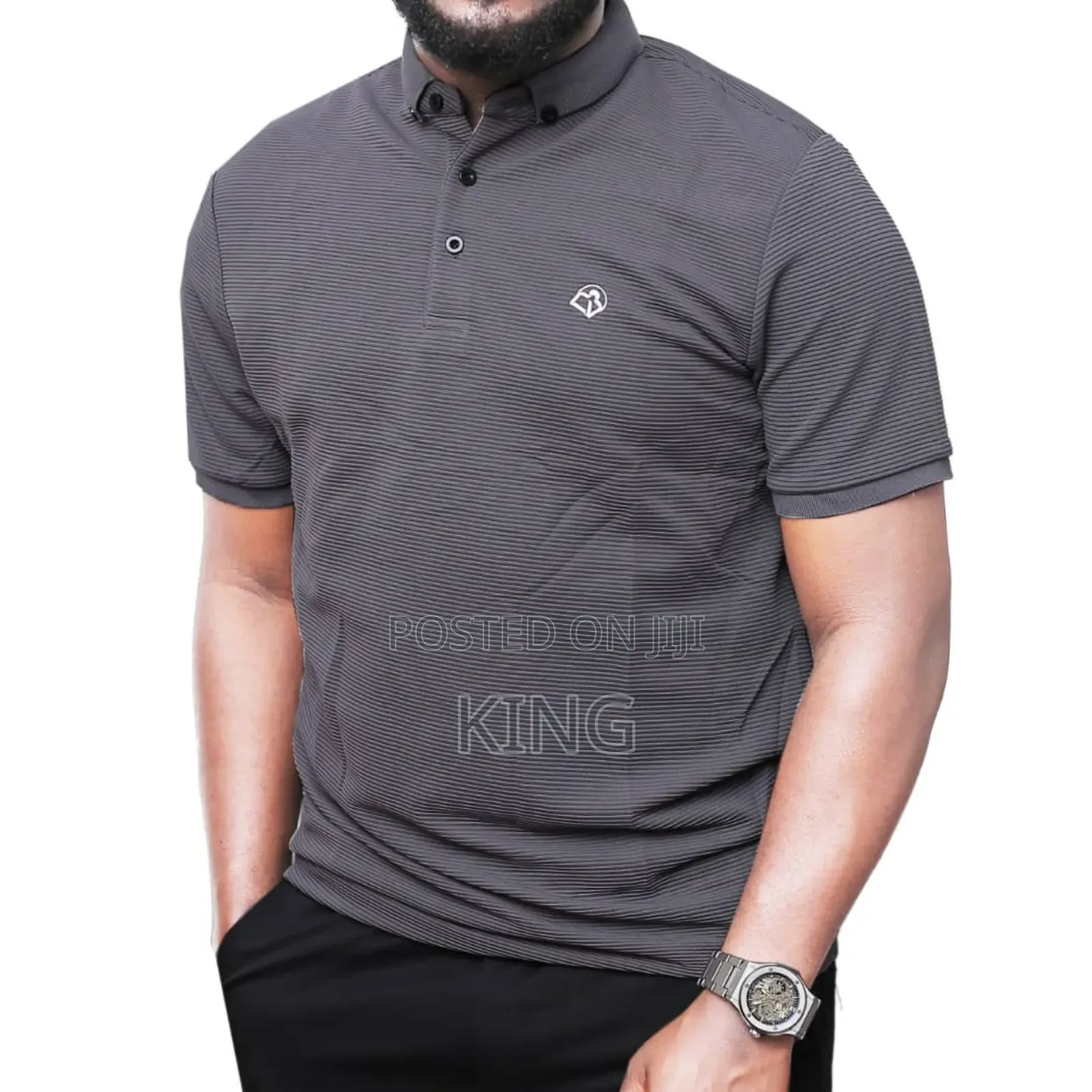 Grey Premium Short Sleeve T-Shirt