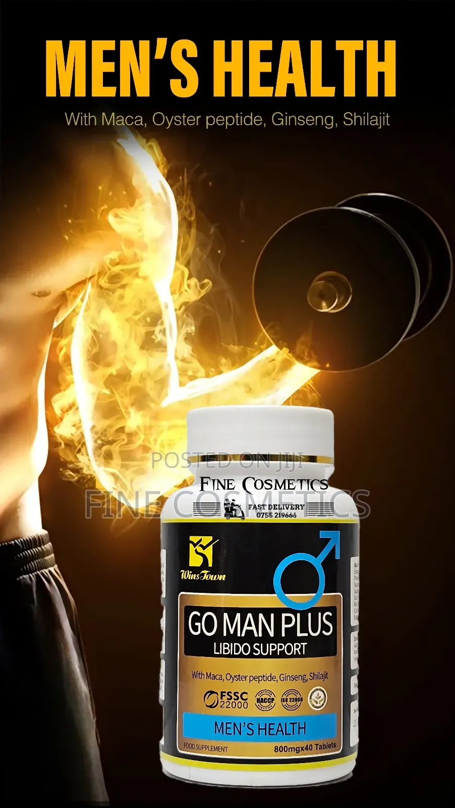 GO MAN PLUS Men's Libido Support, Penis Enlargement+Manpower