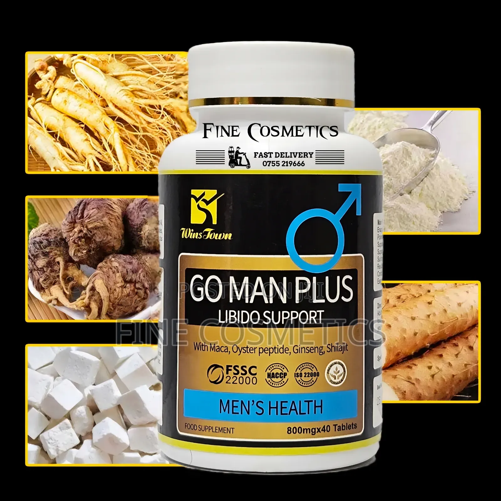 GO MAN PLUS Men's Libido Support, Penis Enlargement+Manpower