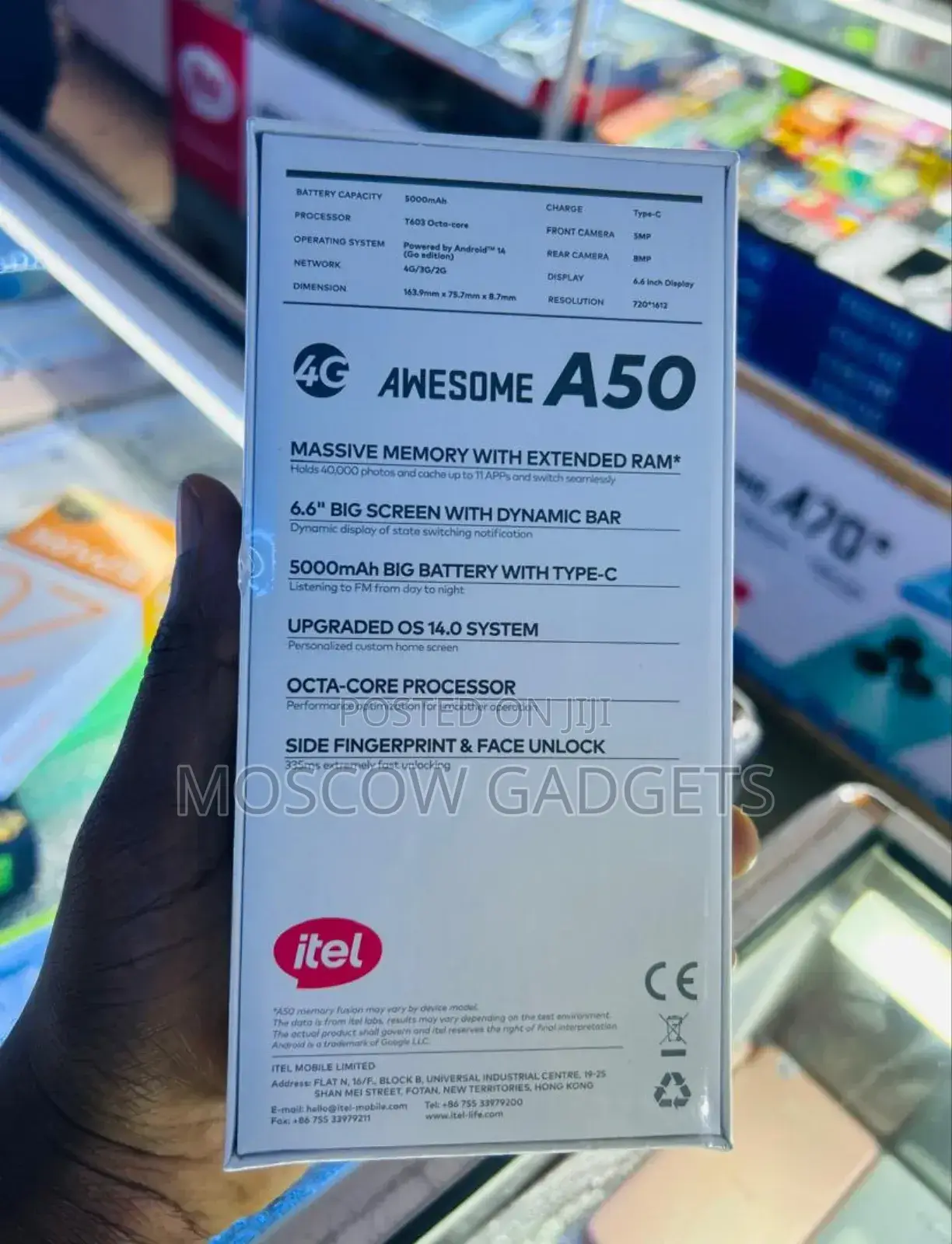 New Itel A50 128 GB Black